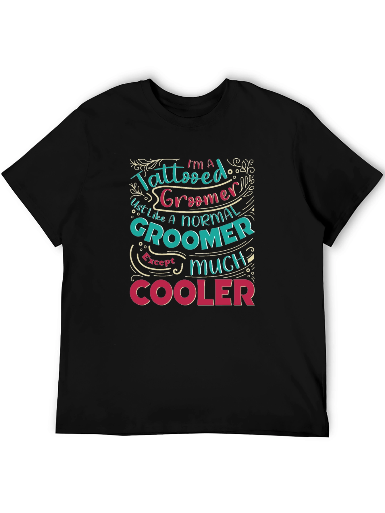 Tattooed Groomer Graphic Tee - Cool Pet Stylist T-Shirt