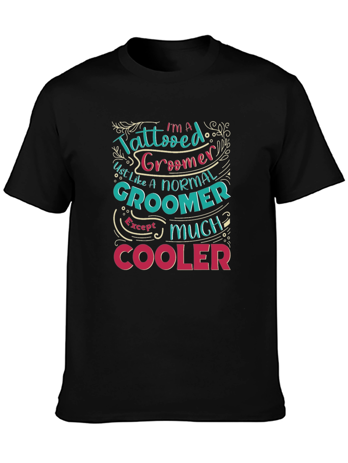 Tattooed Groomer Graphic Tee - Cool Pet Stylist T-Shirt
