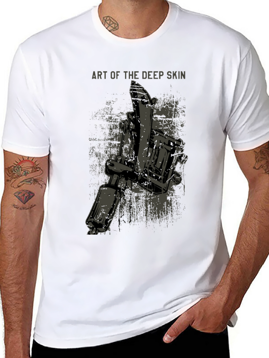 Art of the Deep Skin Graphic T-Shirt - Black