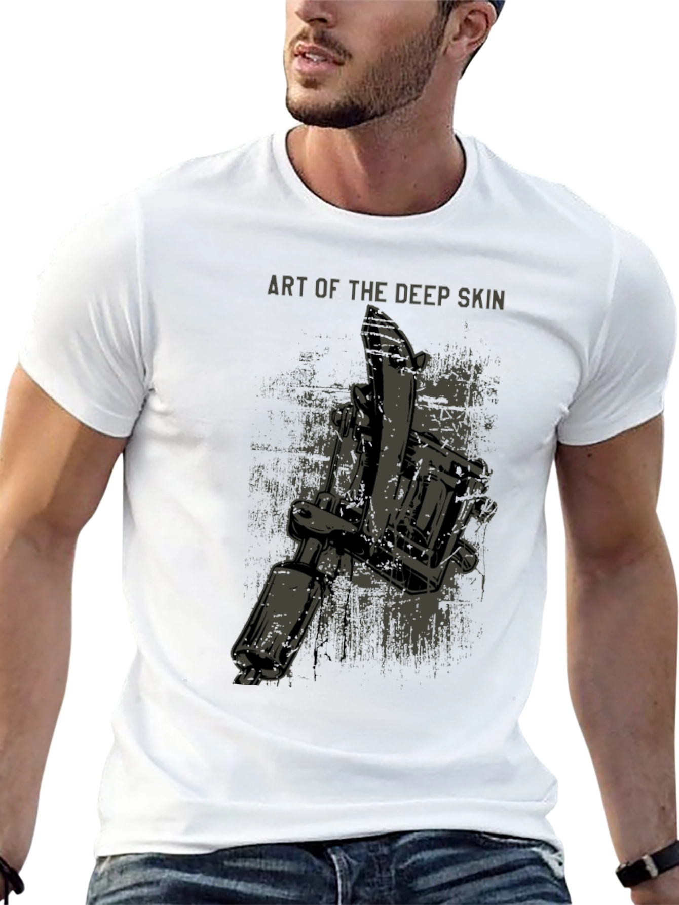 Art of the Deep Skin Graphic T-Shirt - Black