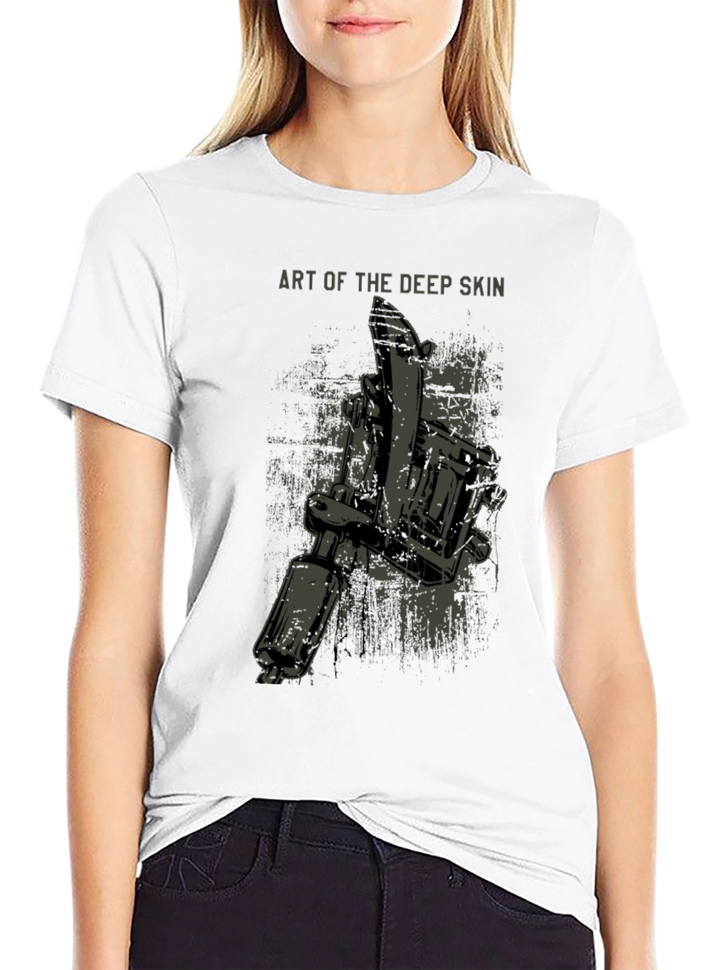Art of the Deep Skin Graphic T-Shirt - Black