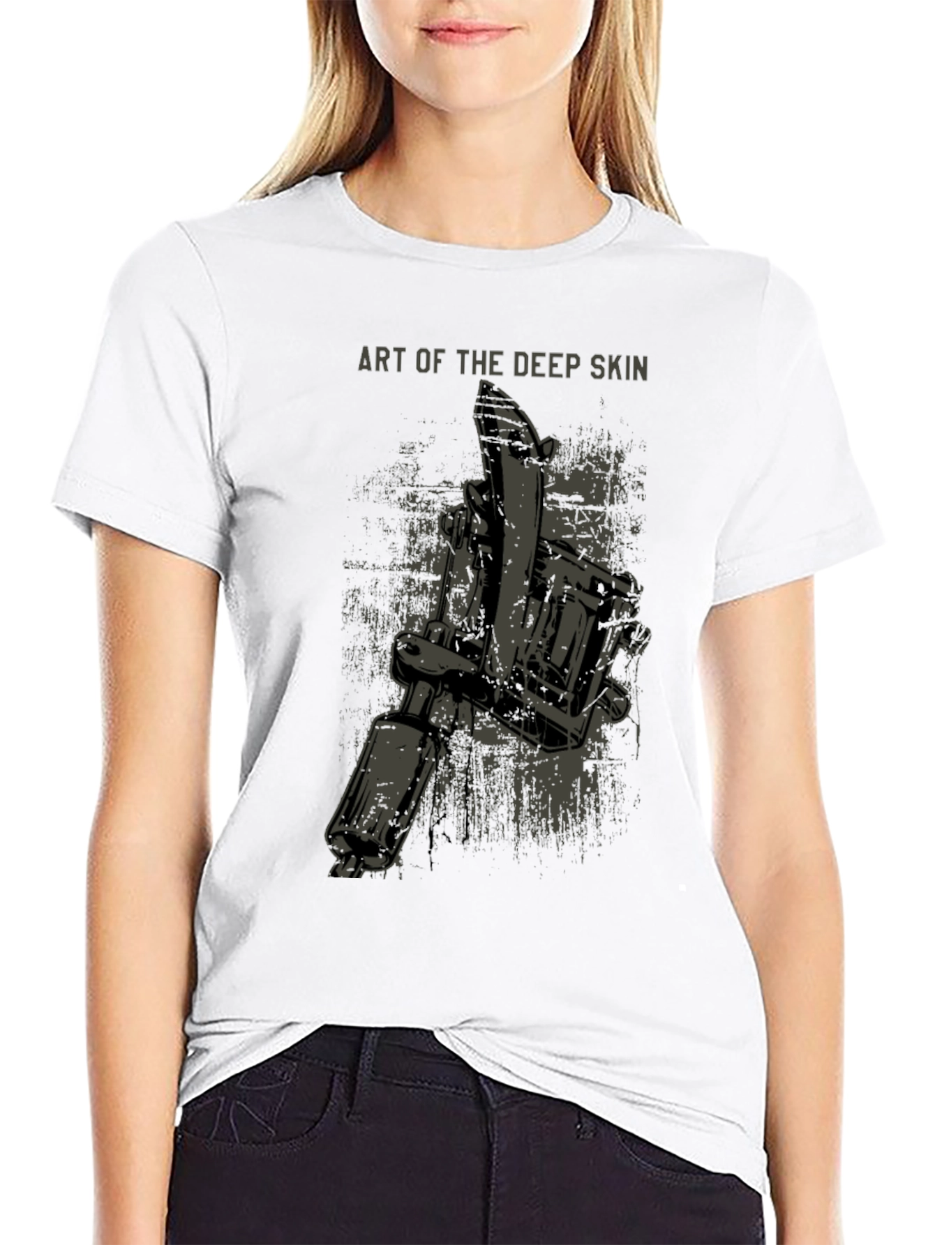 Art of the Deep Skin Graphic T-Shirt - Black