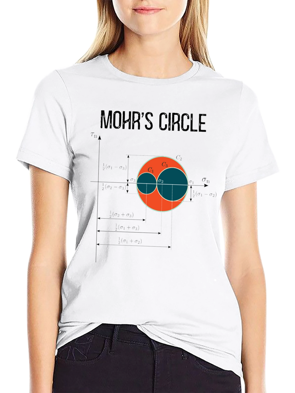 Mohrs Circle Graphic T-Shirt - Civil Engineering