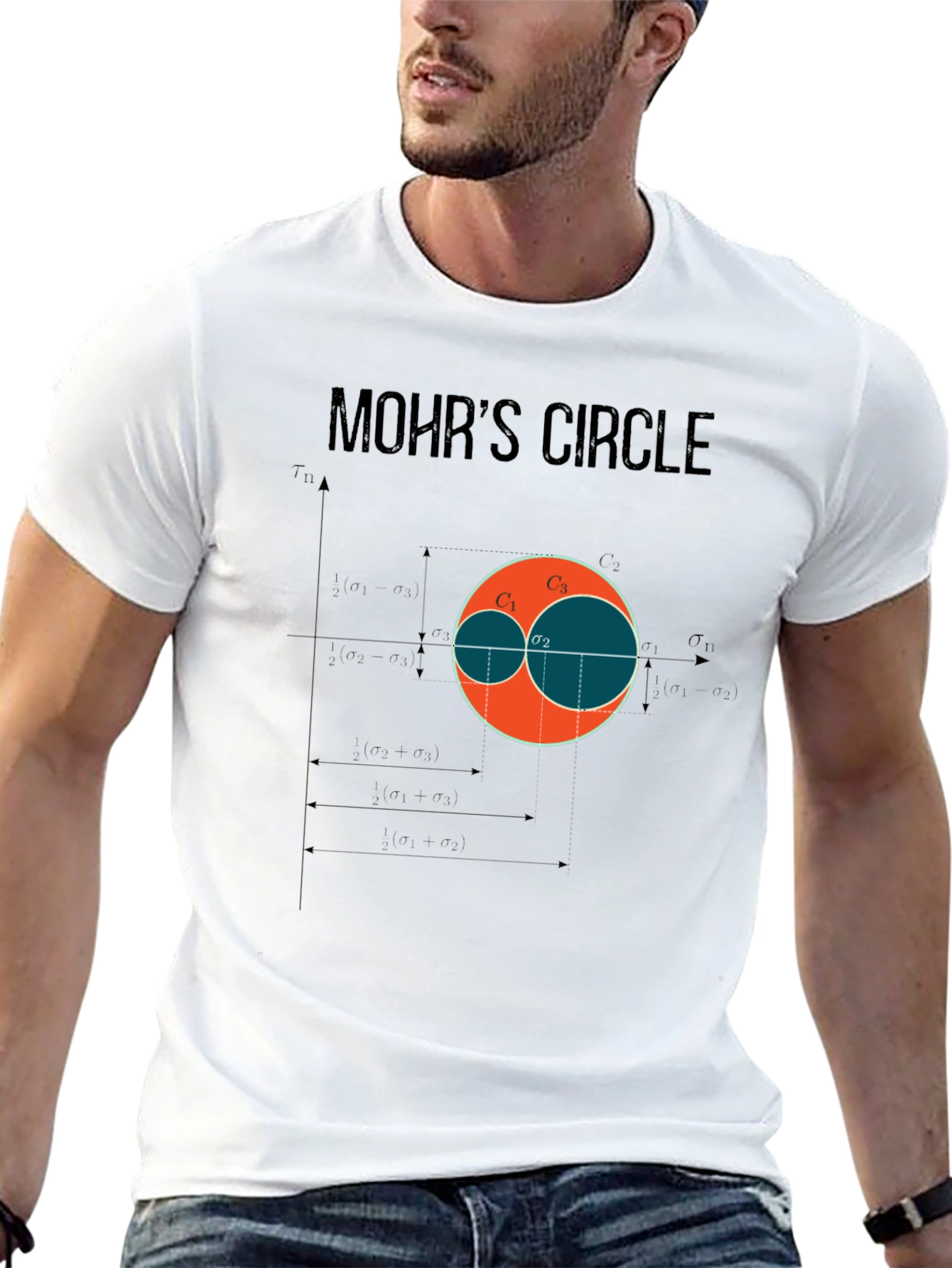 Mohrs Circle Graphic T-Shirt - Civil Engineering