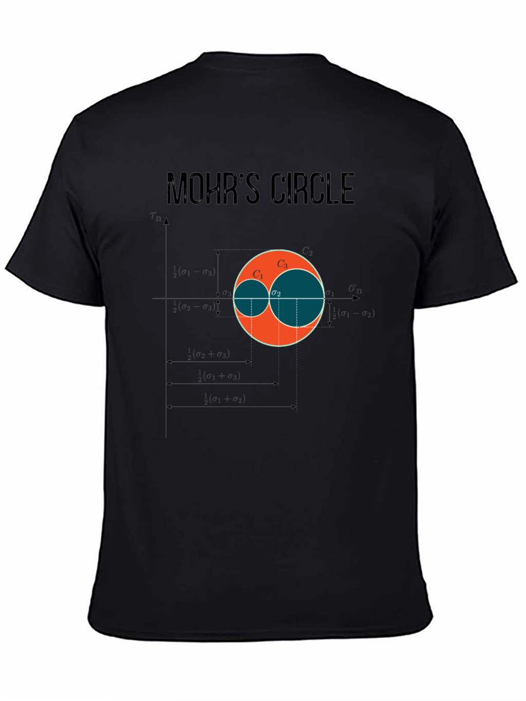 Mohrs Circle Graphic T-Shirt - Civil Engineering