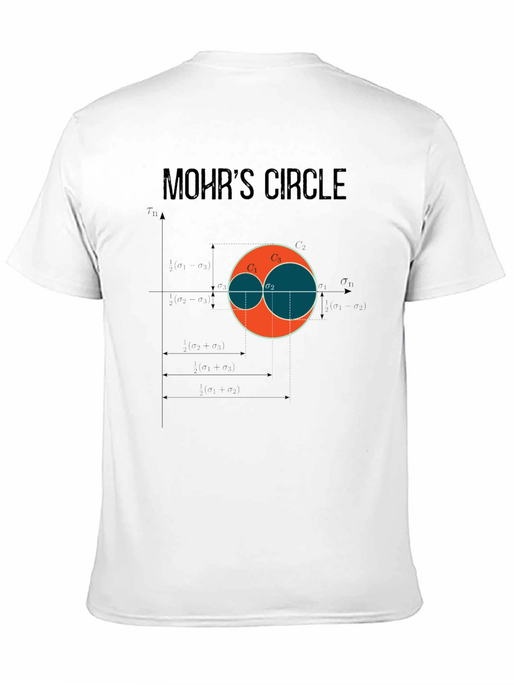 Mohrs Circle Graphic T-Shirt - Civil Engineering