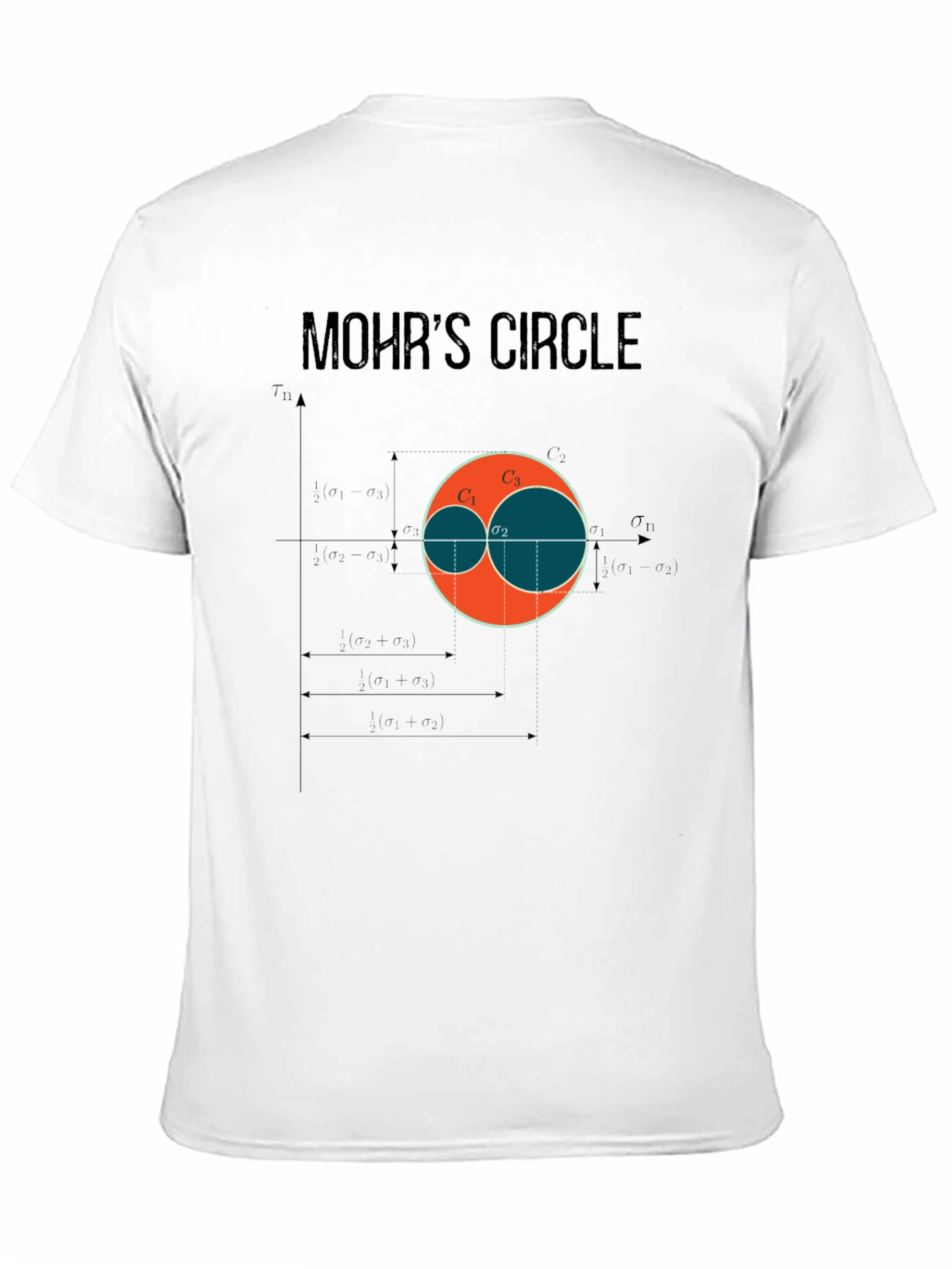 Mohrs Circle Graphic T-Shirt - Civil Engineering