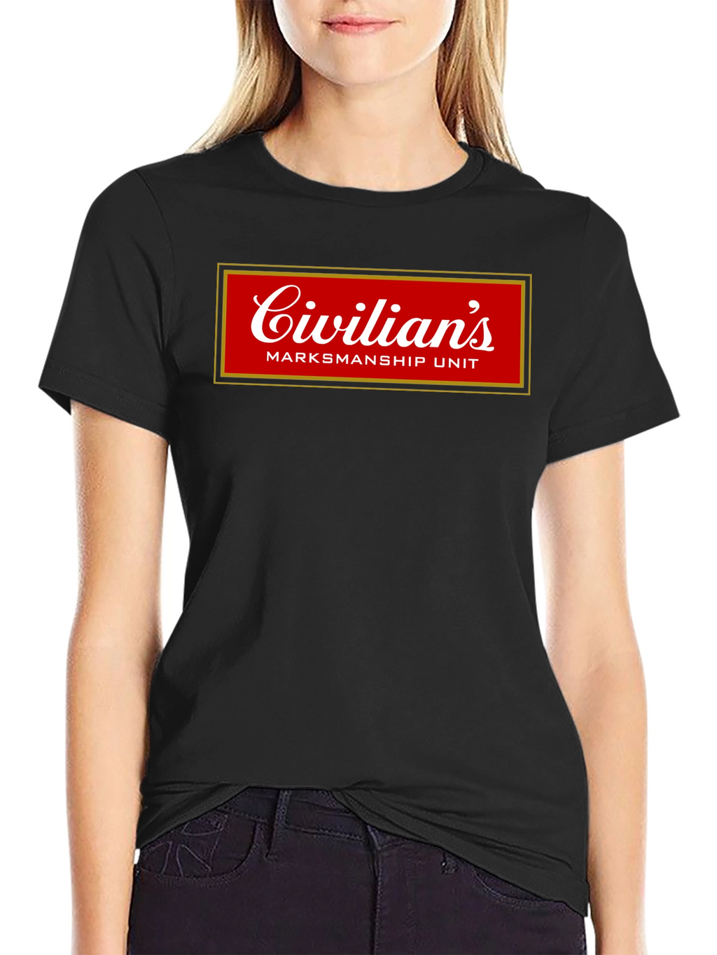 Civilians Marksmanship Unit Black Graphic T-Shirt