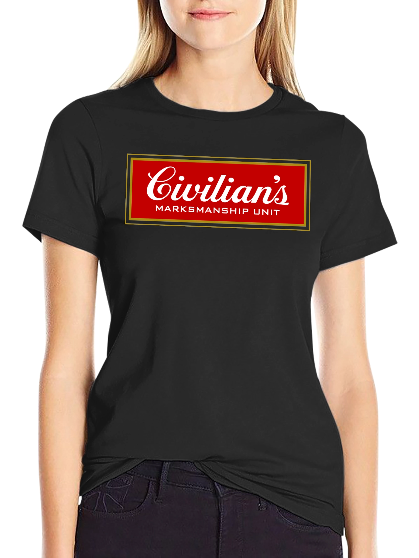 Civilians Marksmanship Unit Black Graphic T-Shirt