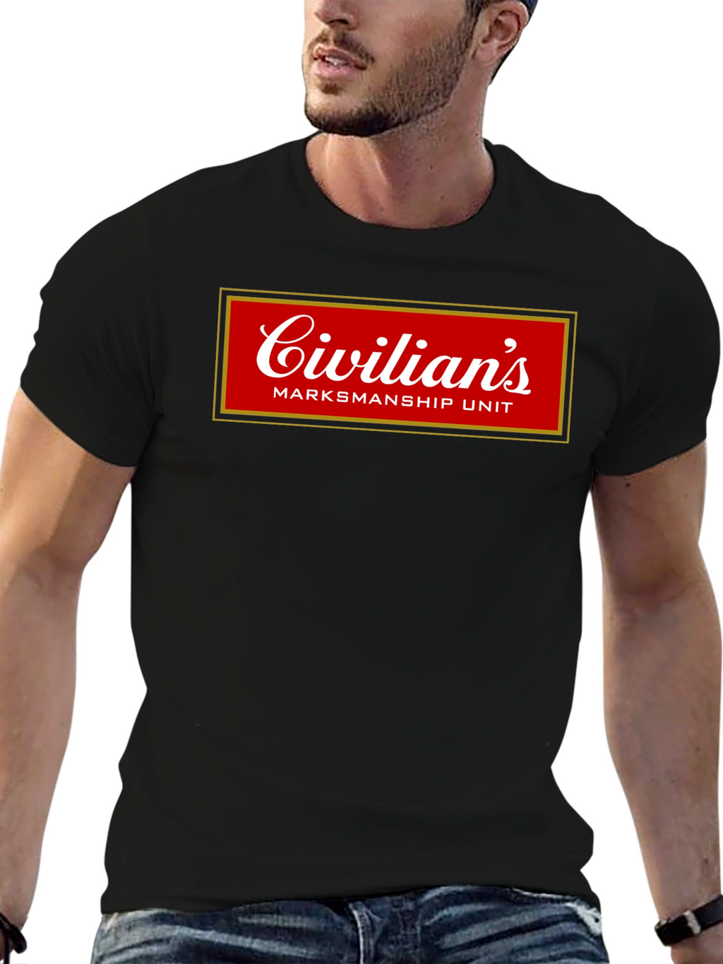 Civilians Marksmanship Unit Black Graphic T-Shirt