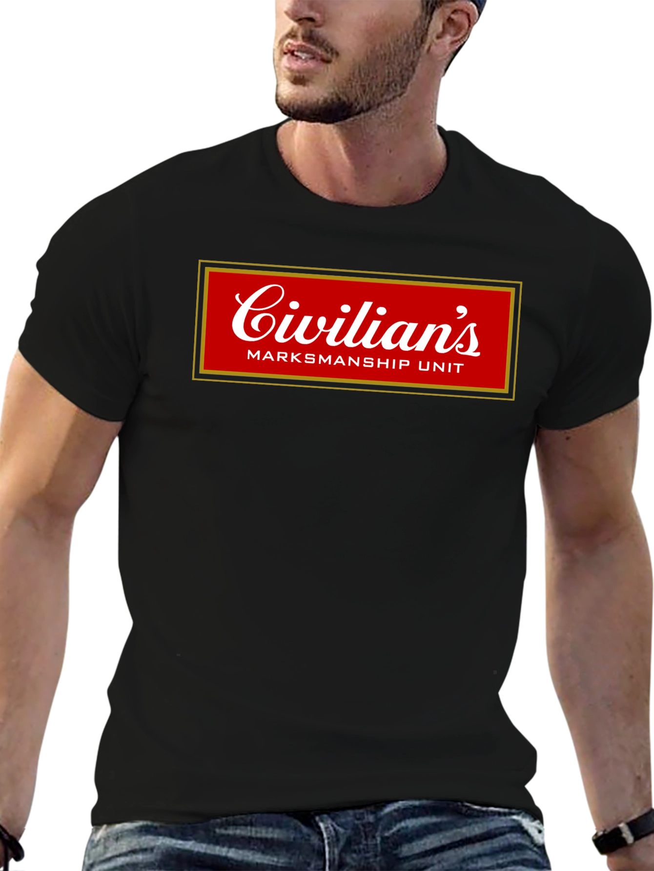 Civilians Marksmanship Unit Black Graphic T-Shirt