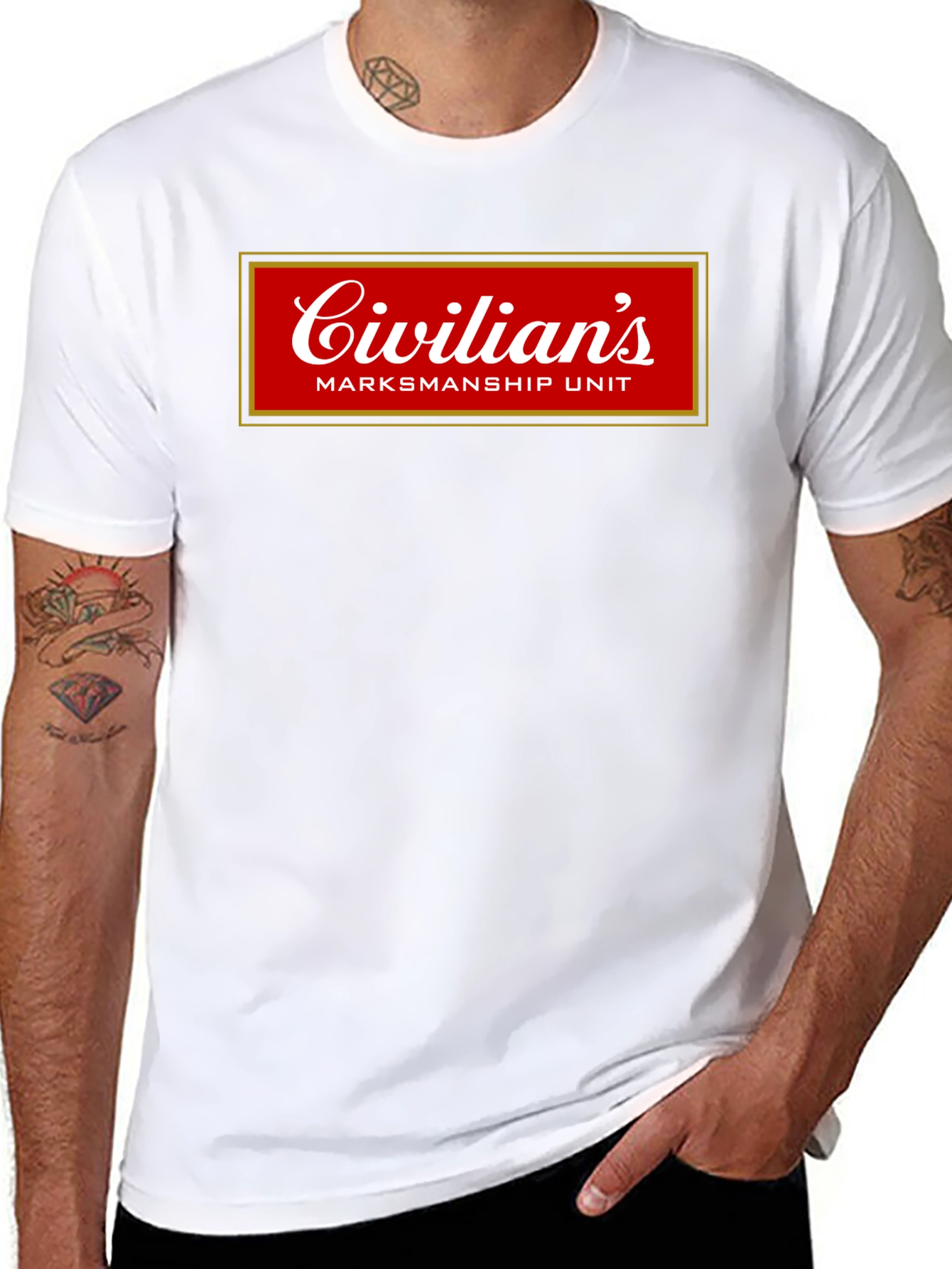 Civilians Marksmanship Unit Black Graphic T-Shirt