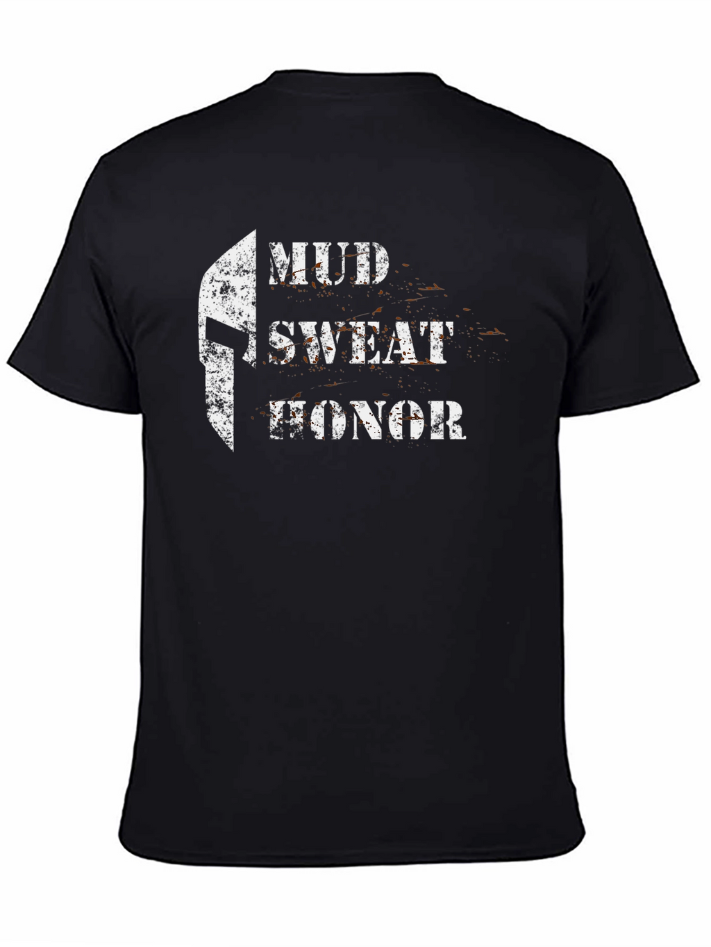 Mud Sweat Honor Spartan Graphic Tee - Black