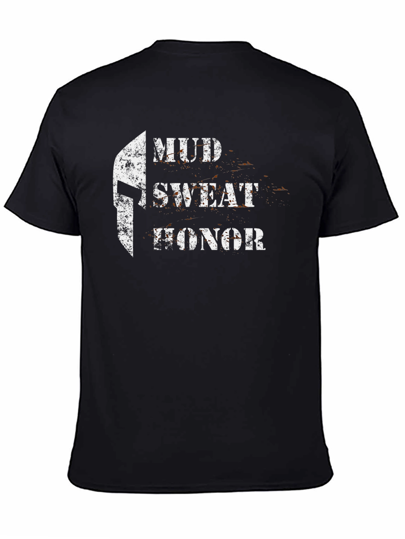 Mud Sweat Honor Spartan Graphic Tee - Black