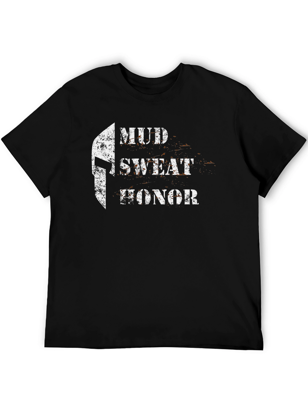 Mud Sweat Honor Spartan Graphic Tee - Black