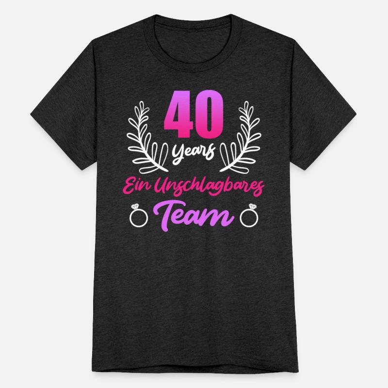 Unbeatable team for 40 years Ruby wedding