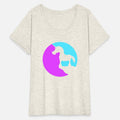 Unicorn Cliff Moon Mountain Round Night Cute Cool