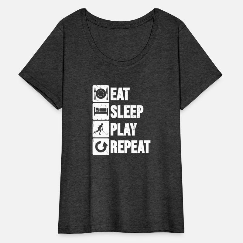 Unihockeyspieler Eat Sleep Unihockey Repeat Floorb