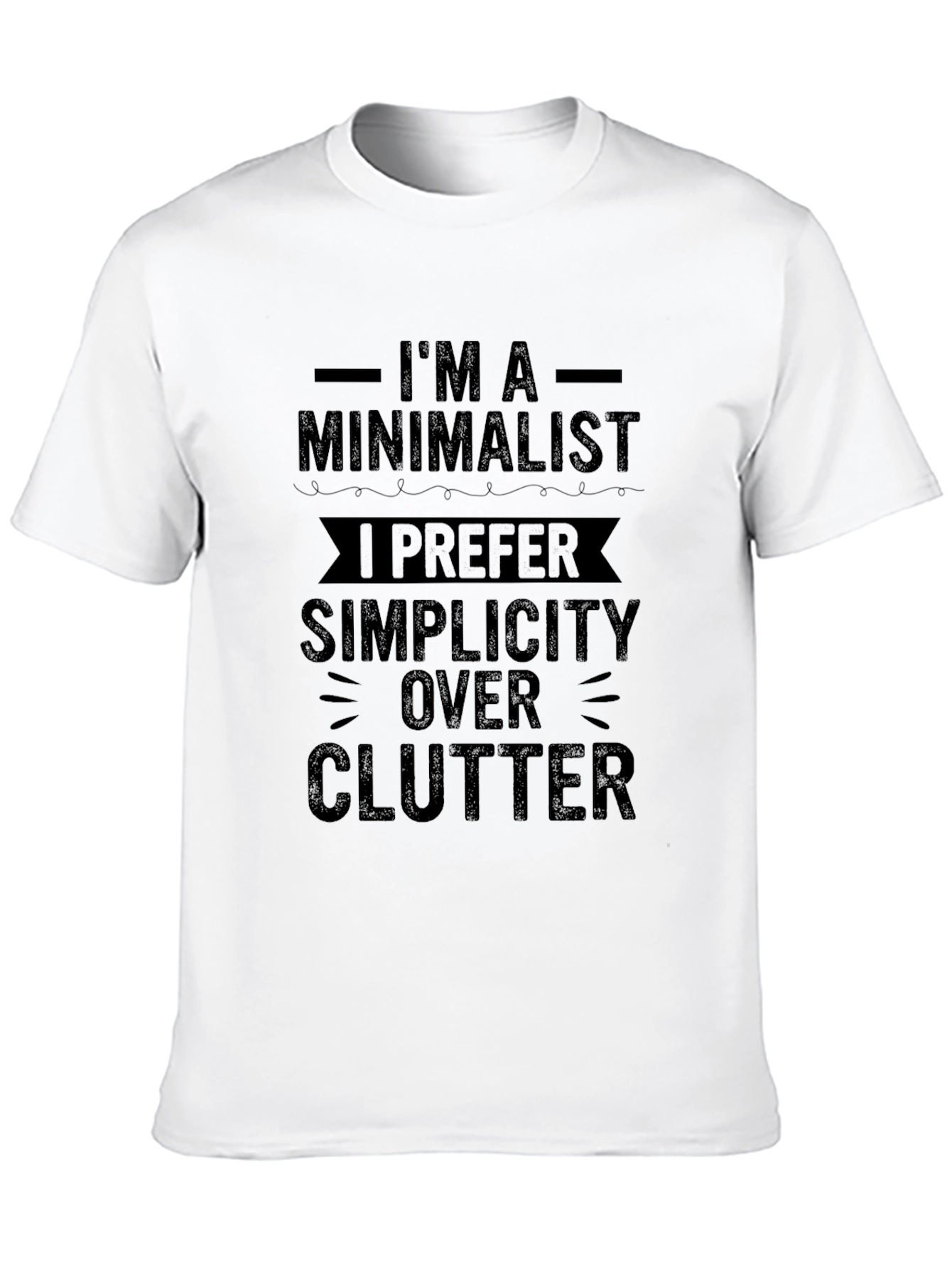 Minimalist Simplicity Black T-Shirt