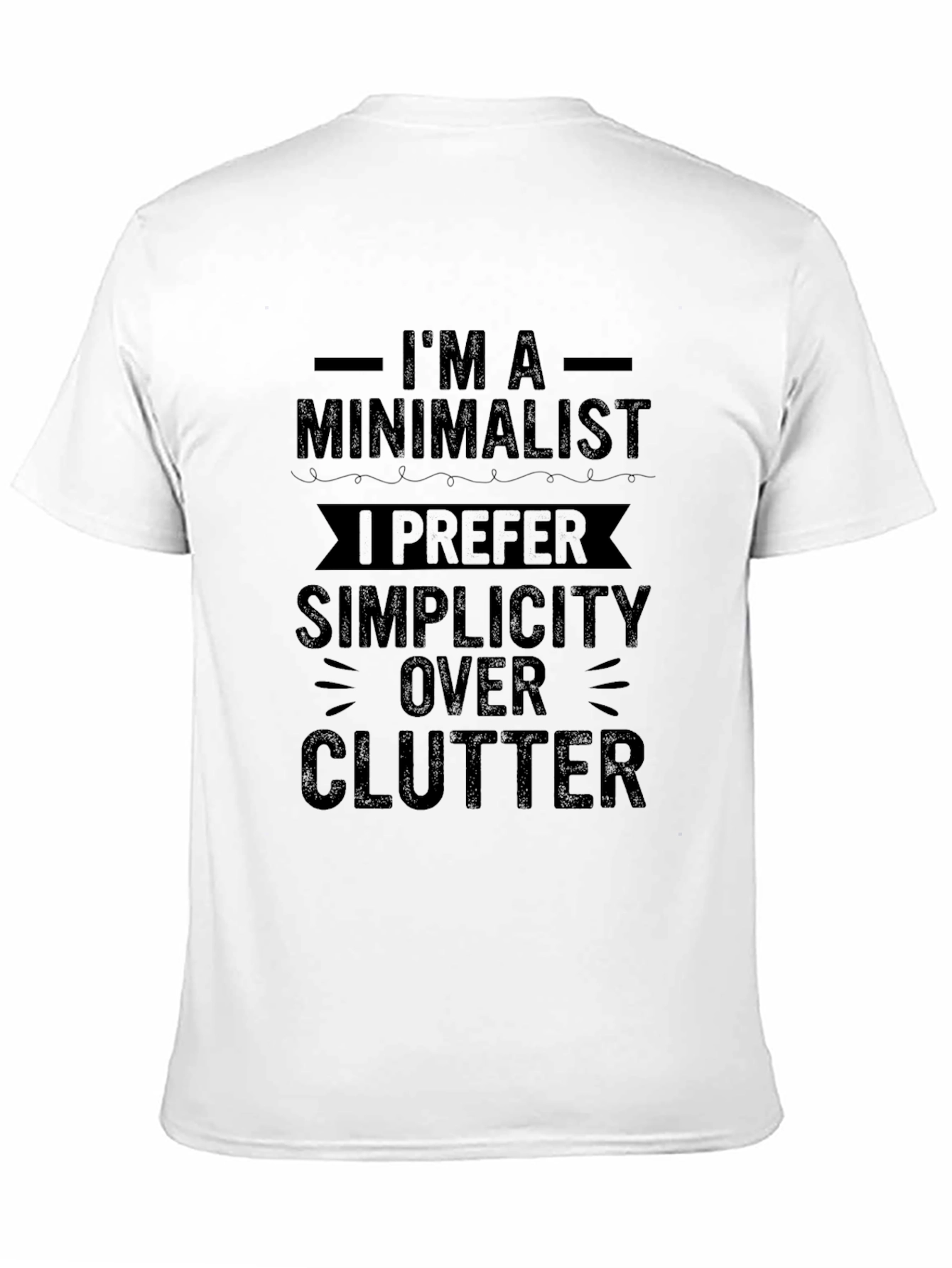 Minimalist Simplicity Black T-Shirt