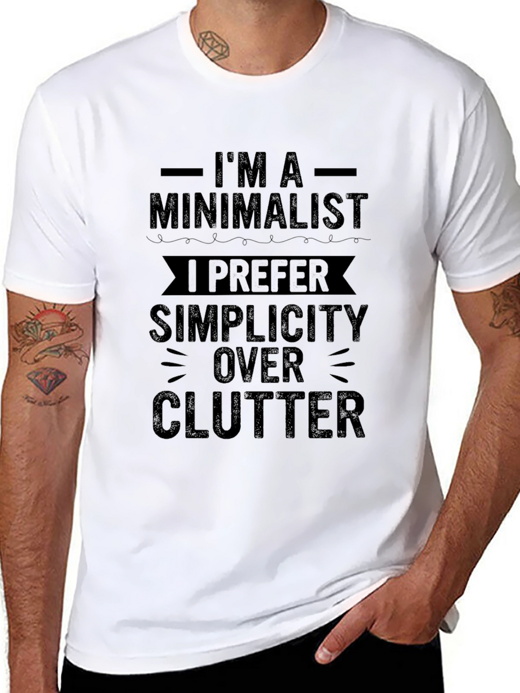 Minimalist Simplicity Black T-Shirt