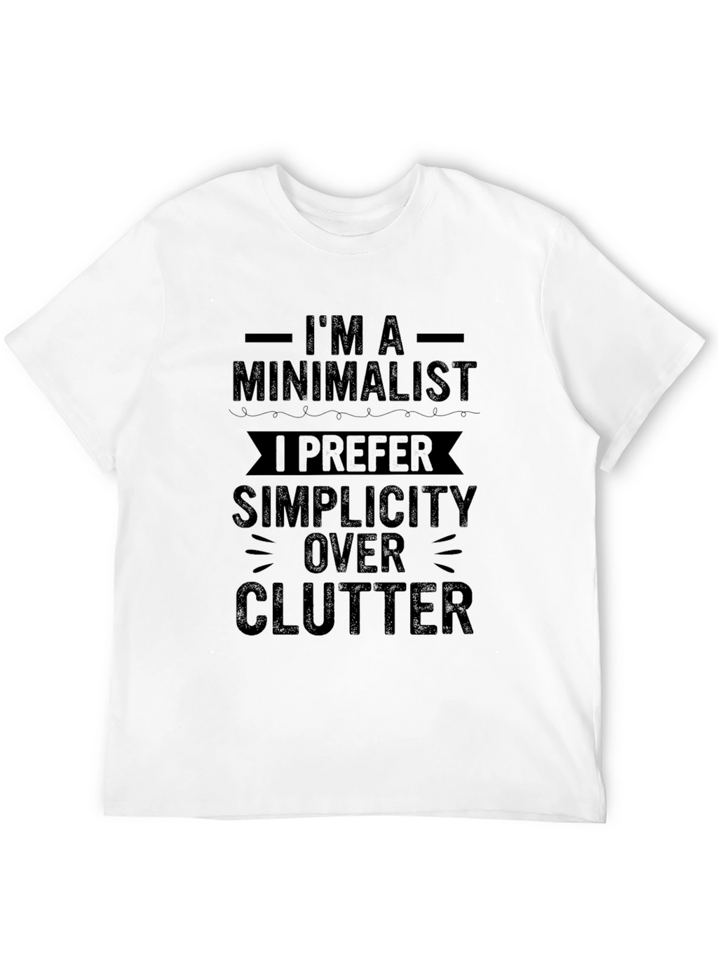 Minimalist Simplicity Black T-Shirt