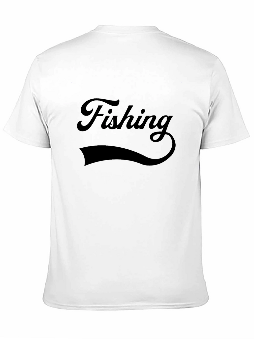 Fishing Graphic T-Shirt - Black Soft Cotton