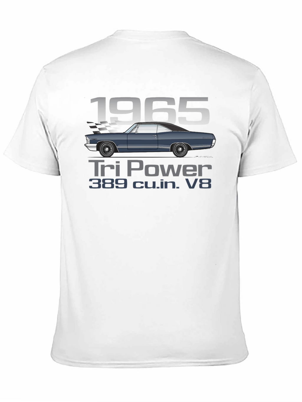 1965 Tri Power V8 Car T-Shirt
