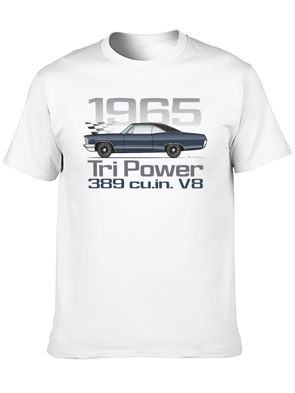 1965 Tri Power V8 Car T-Shirt