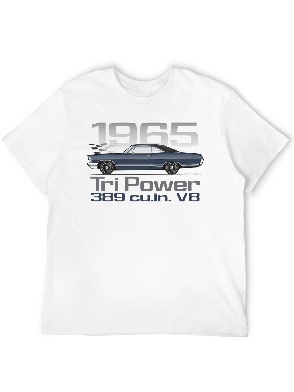1965 Tri Power V8 Car T-Shirt