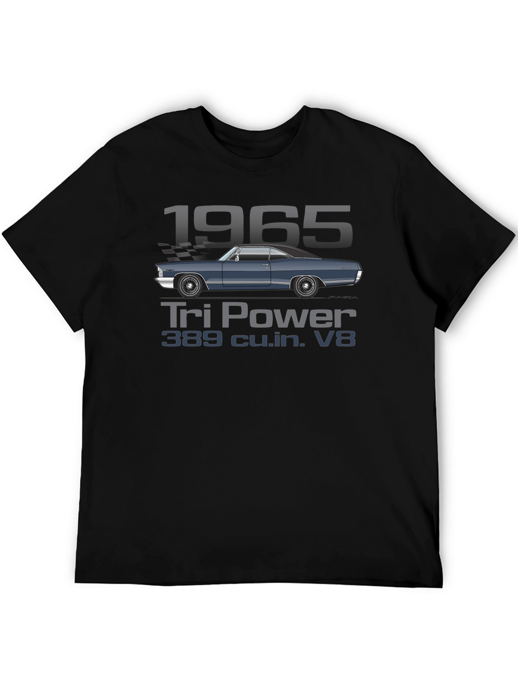 1965 Tri Power V8 Car T-Shirt