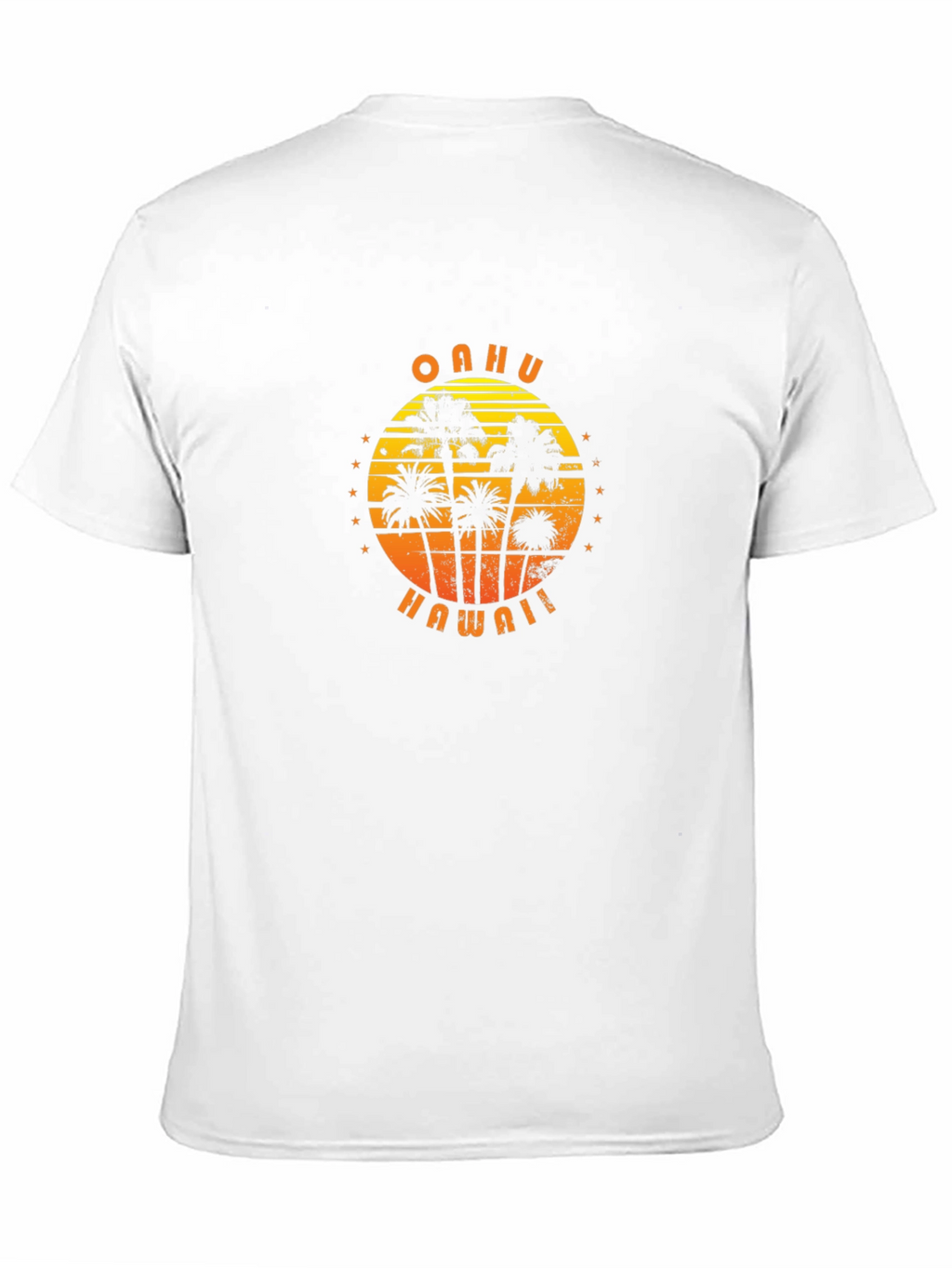 Oahu Hawaii Palm Tree Graphic T-Shirt
