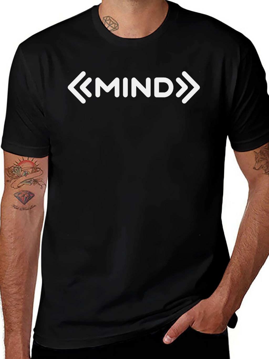 Mind Graphic T-Shirt - Black Unisex Tee