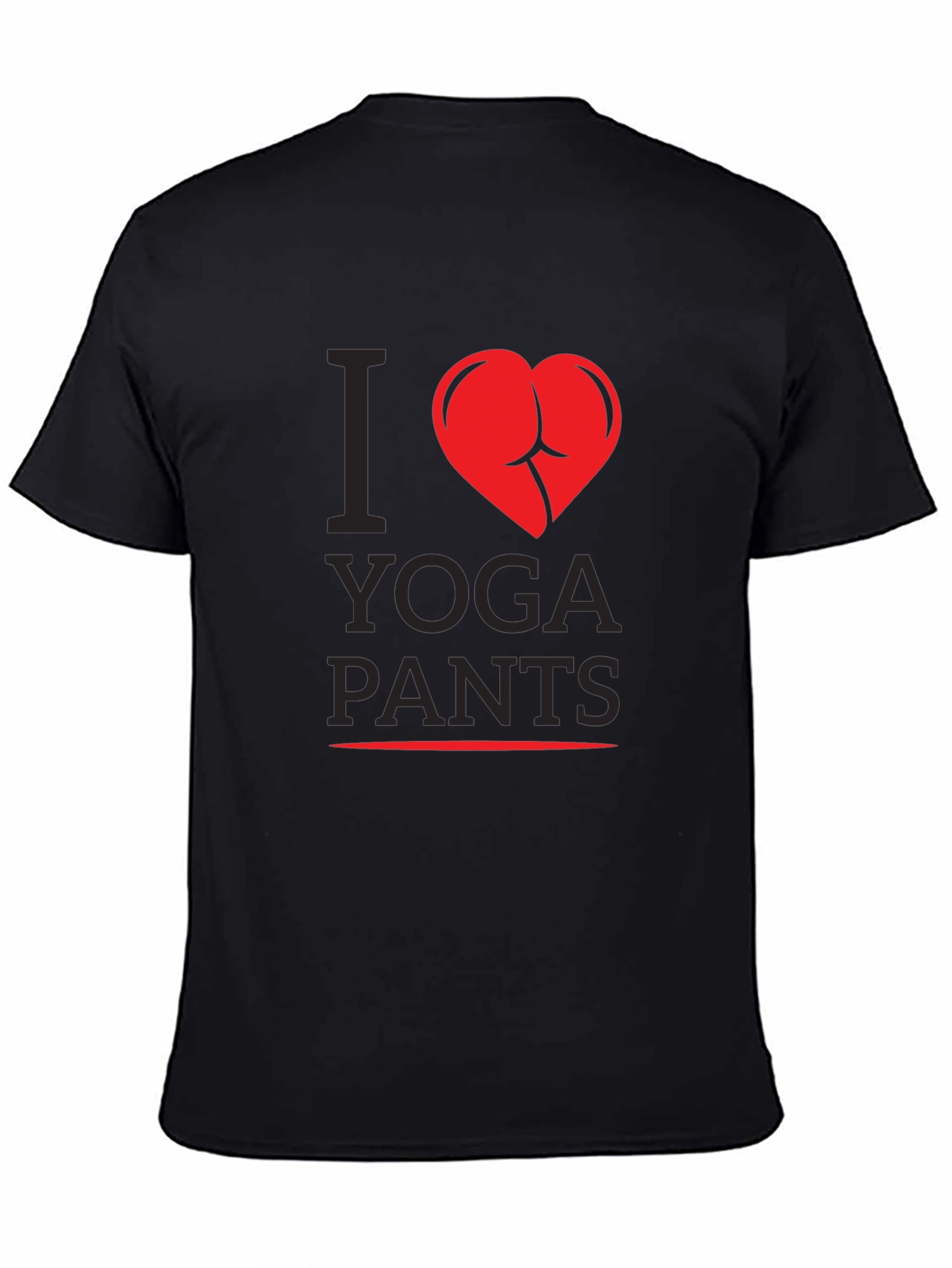 I Heart Yoga Pants Graphic Tee - Novelty Humor T-Shirt