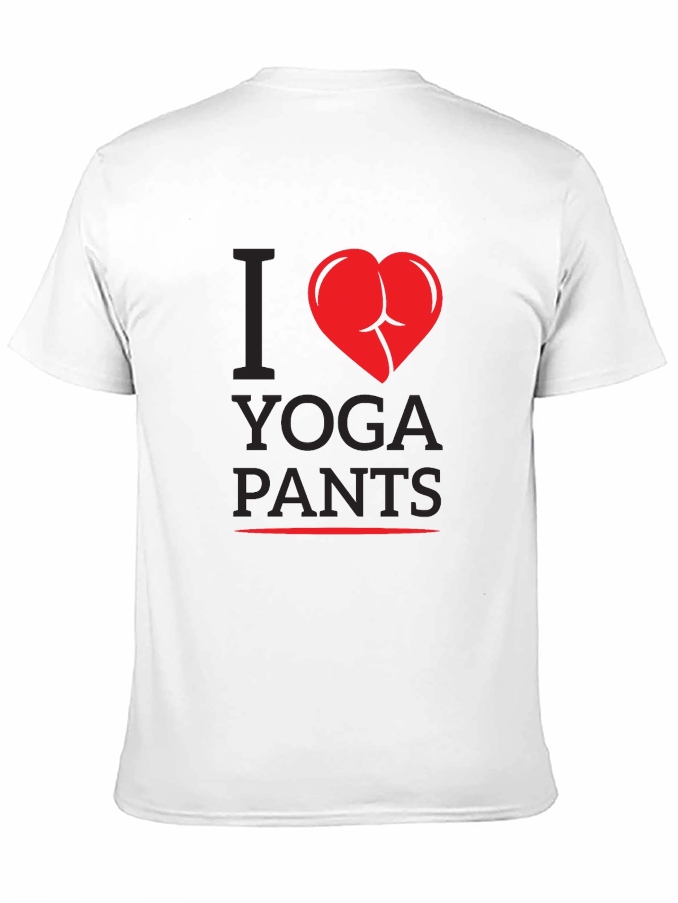 I Heart Yoga Pants Graphic Tee - Novelty Humor T-Shirt