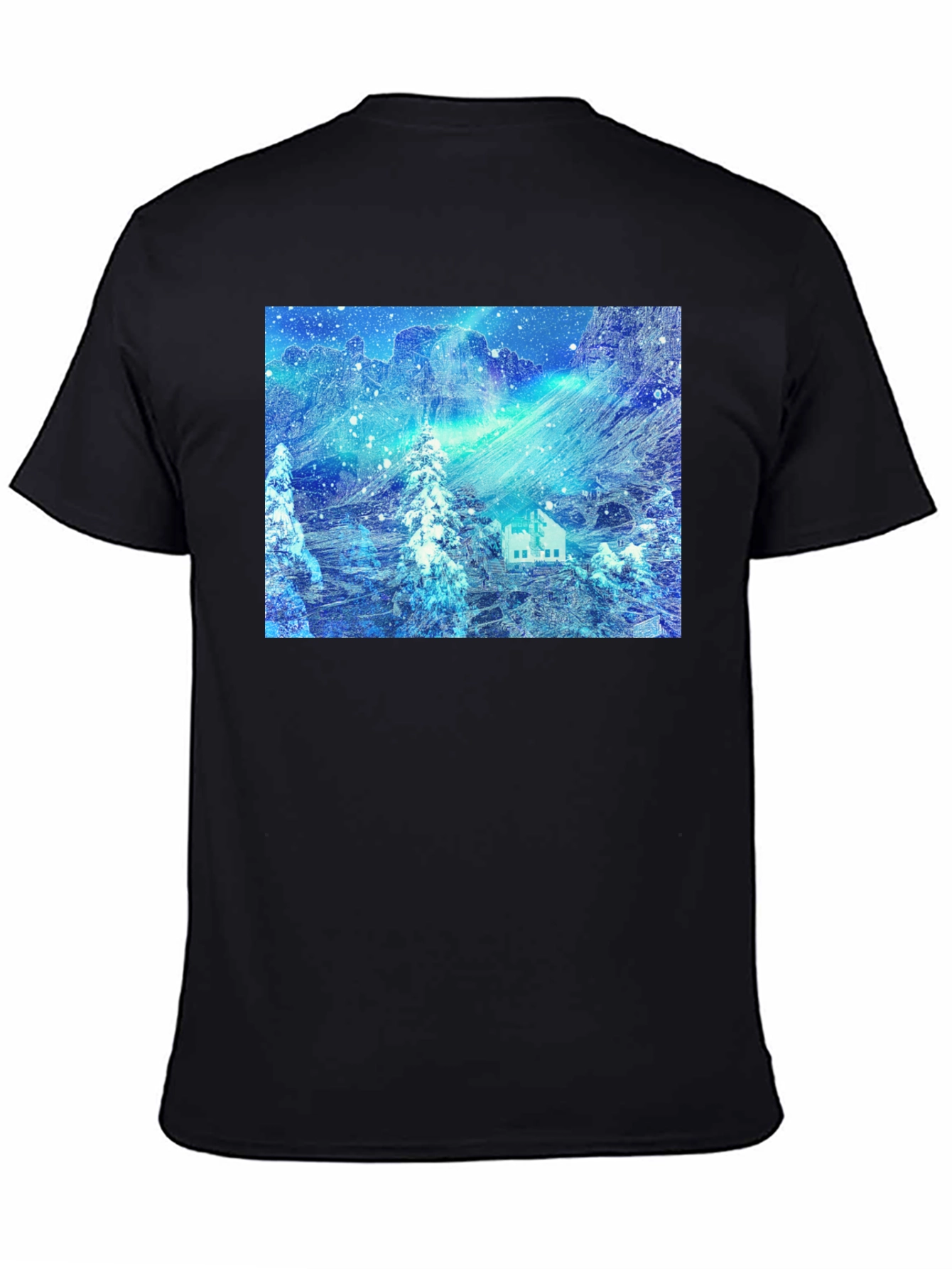 Winter Wonderland Tee: Snowy Mountain Cabin