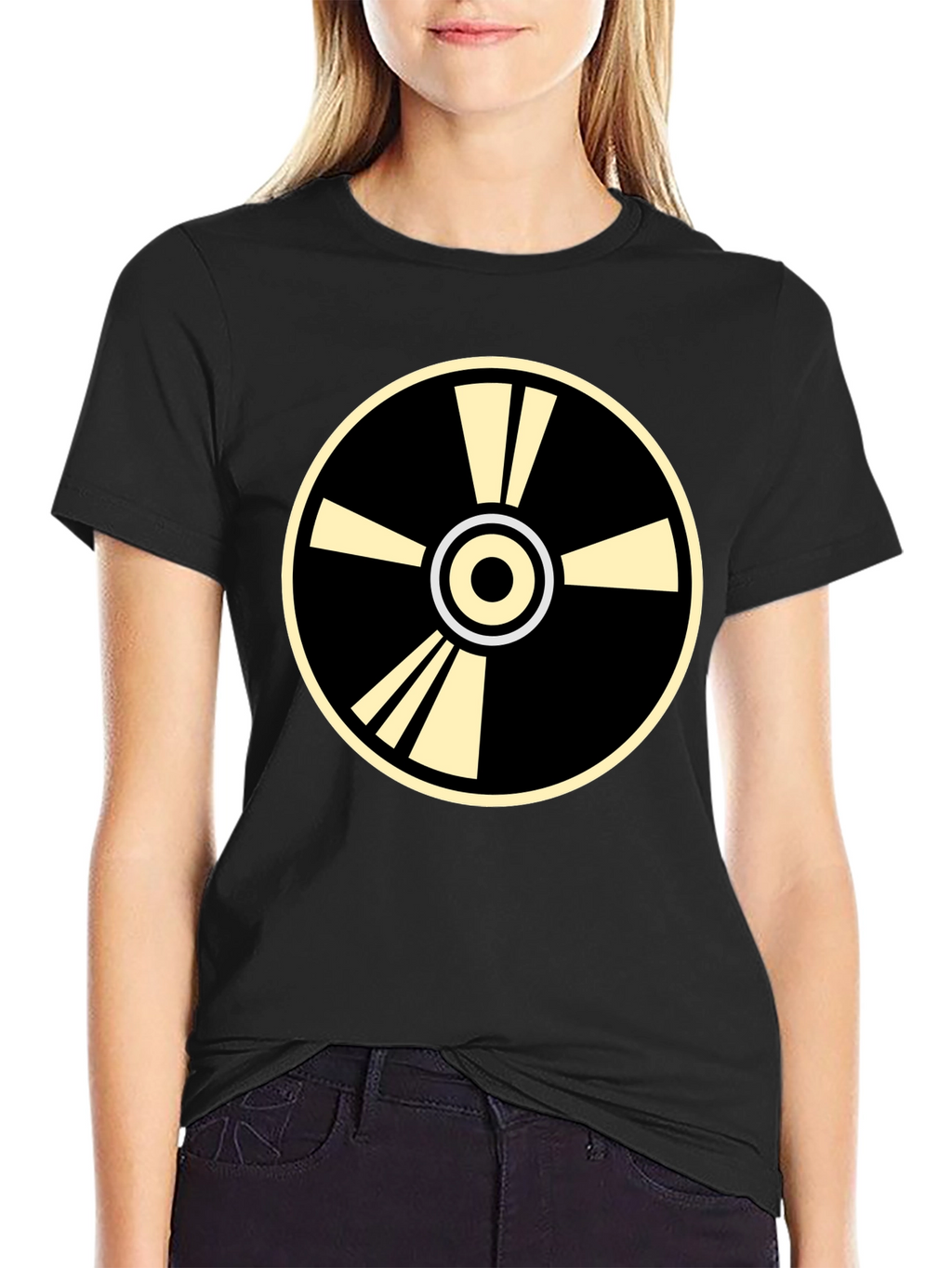 Geometric Graphic Tee - Stylish Circular Design