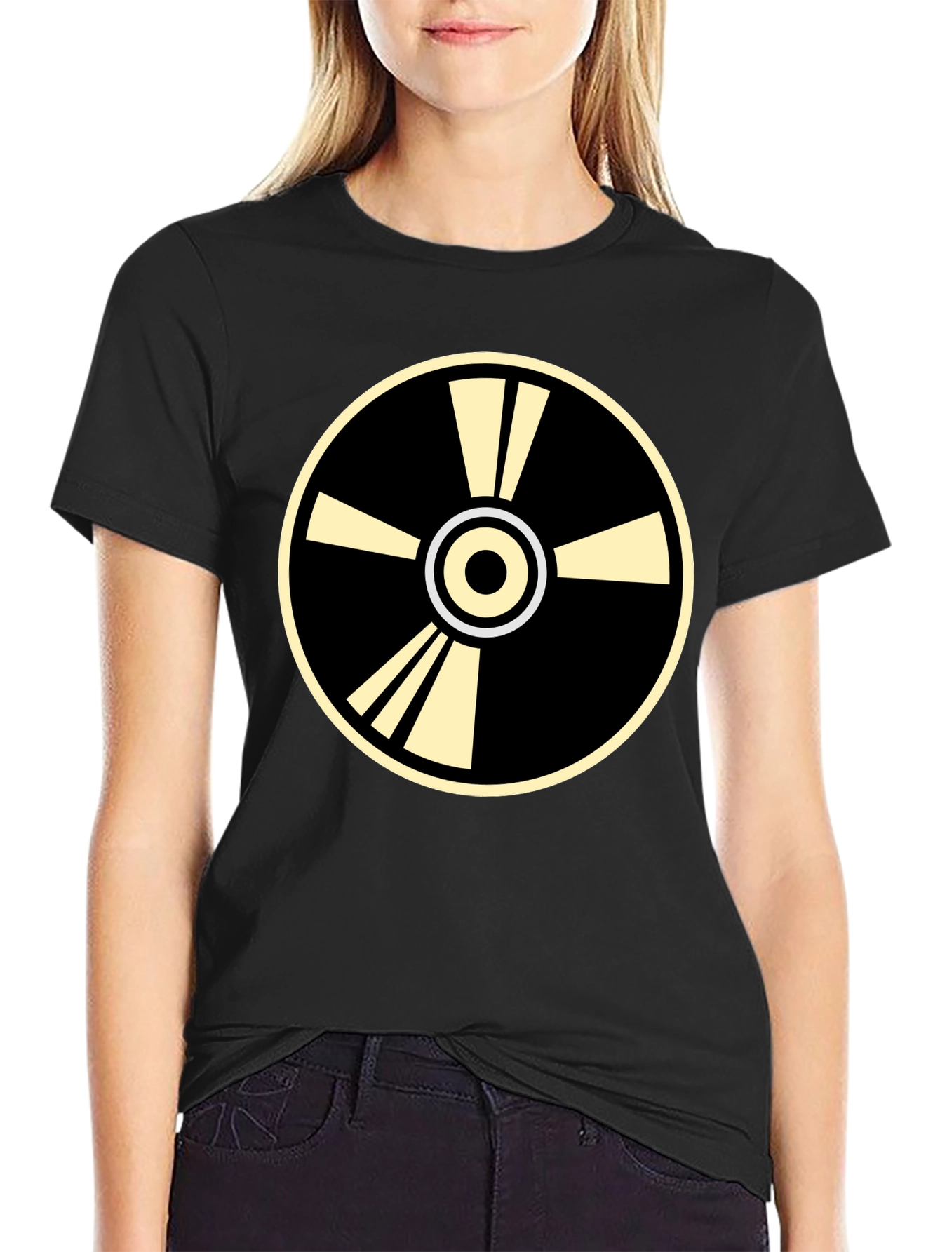 Geometric Graphic Tee - Stylish Circular Design