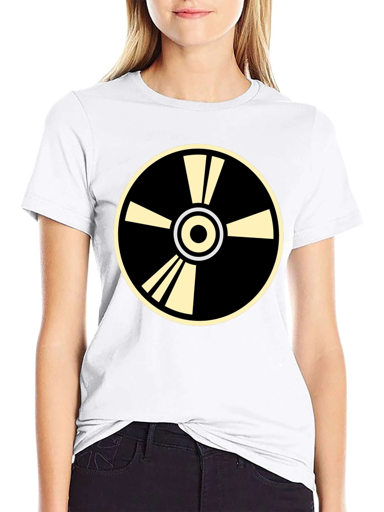 Geometric Graphic Tee - Stylish Circular Design