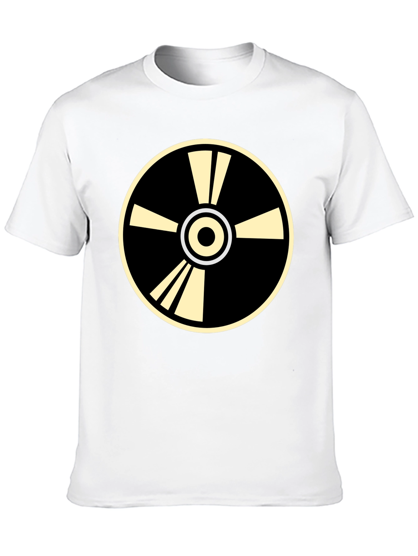 Geometric Graphic Tee - Stylish Circular Design
