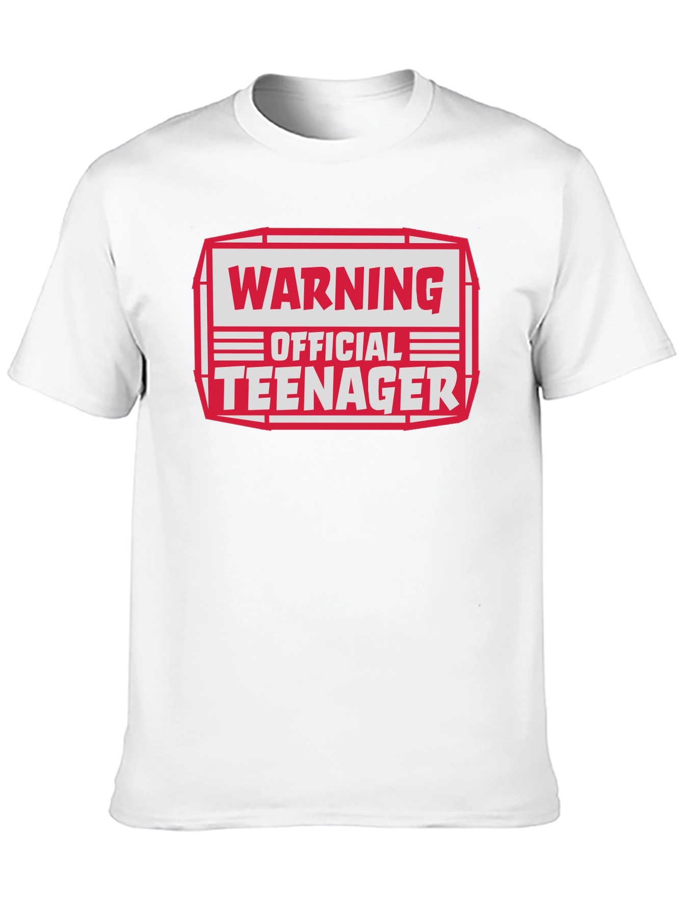 Warning Official Teenager Graphic T-Shirt