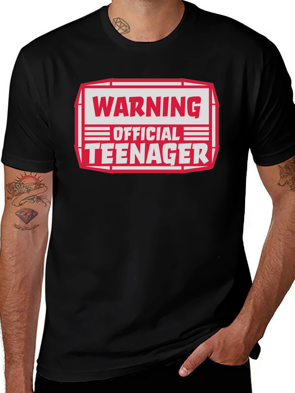 Warning Official Teenager Graphic T-Shirt