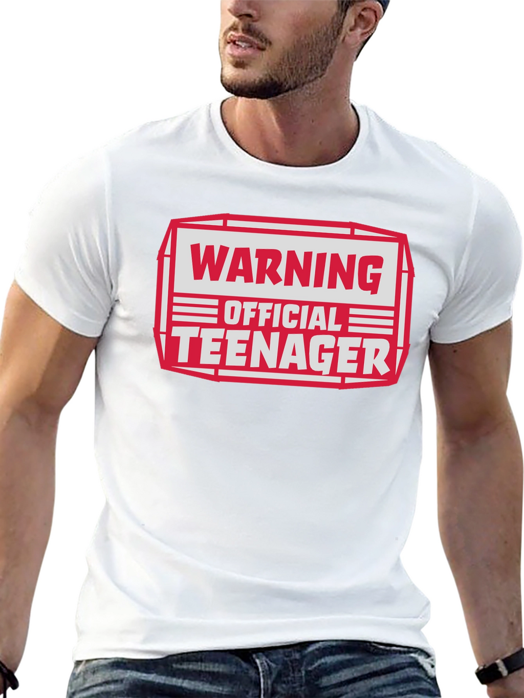 Warning Official Teenager Graphic T-Shirt