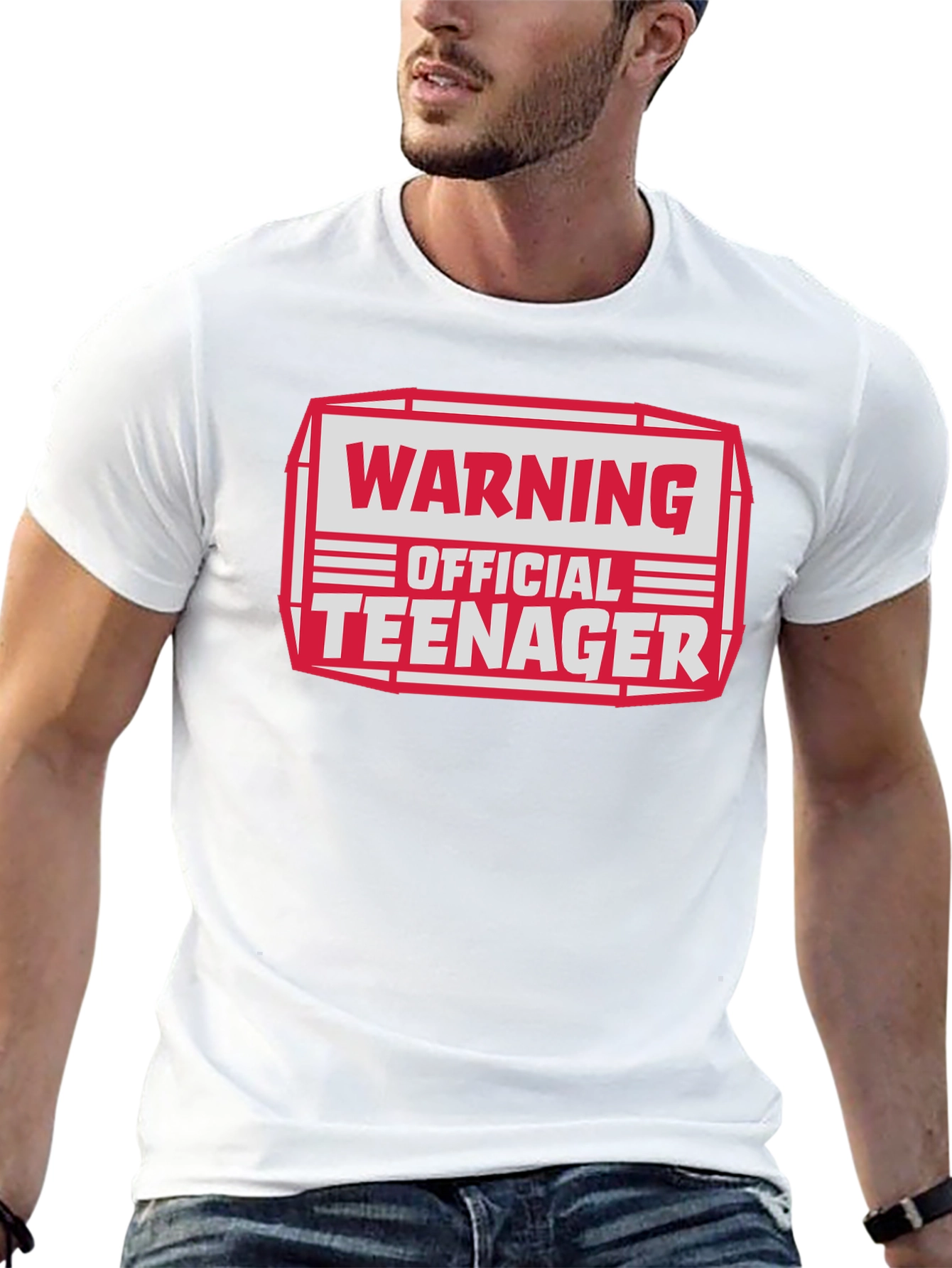 Warning Official Teenager Graphic T-Shirt