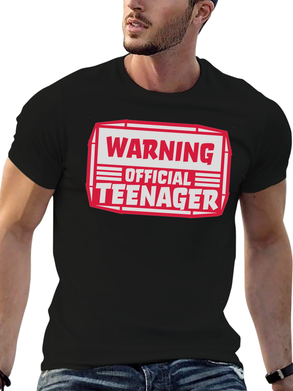 Warning Official Teenager Graphic T-Shirt
