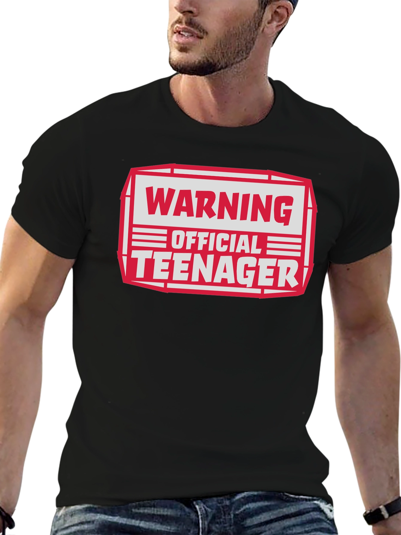 Warning Official Teenager Graphic T-Shirt