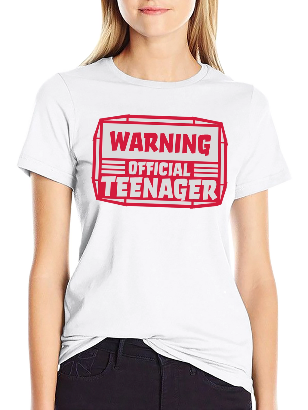 Warning Official Teenager Graphic T-Shirt