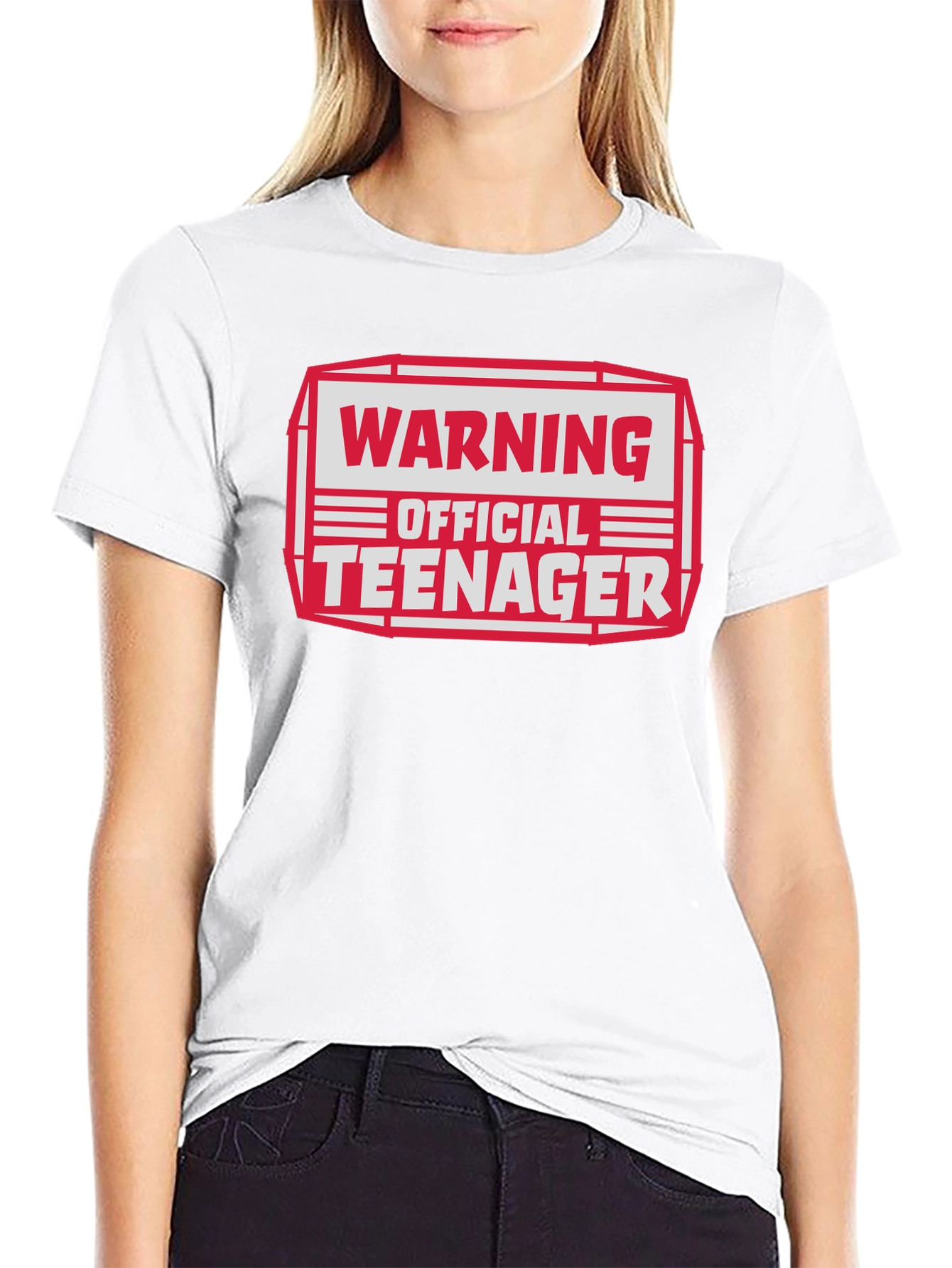 Warning Official Teenager Graphic T-Shirt