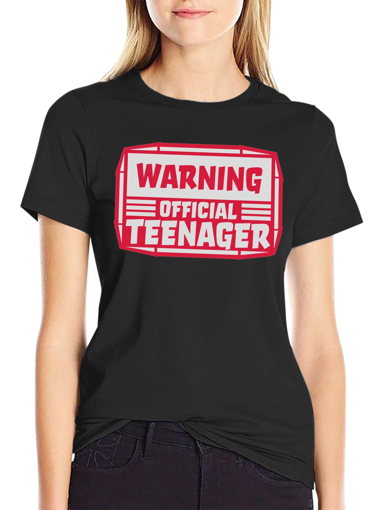 Warning Official Teenager Graphic T-Shirt