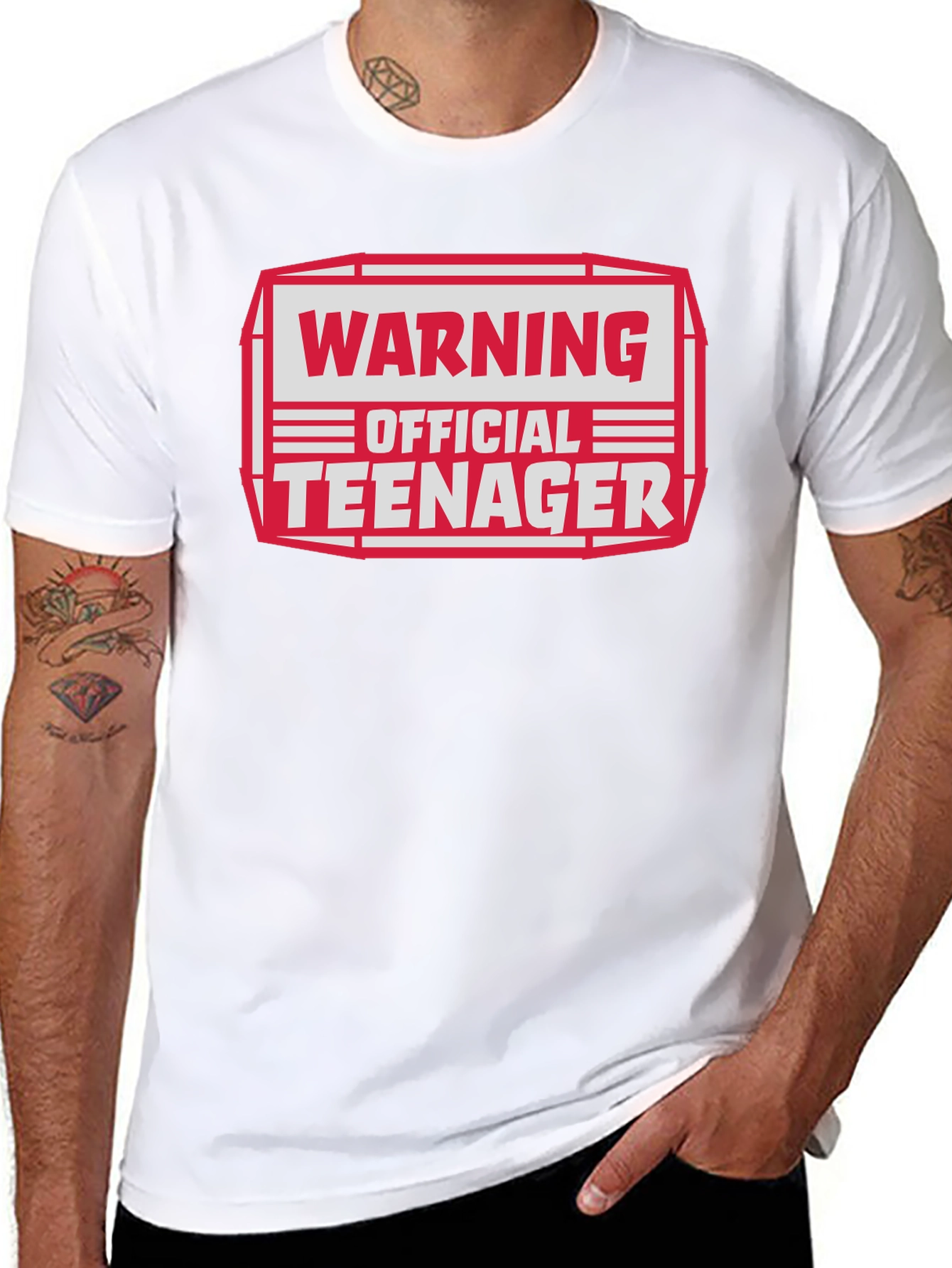Warning Official Teenager Graphic T-Shirt